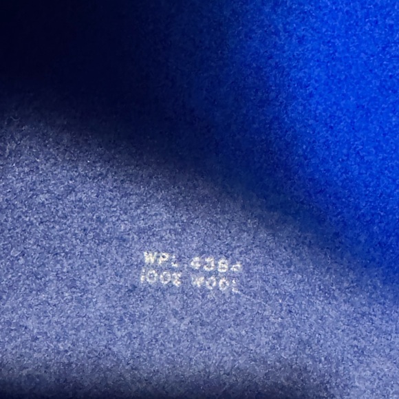 Betmar 100% Wool Cloche Hat Cobalt Blue w/ Grosgrain Bow Made in USA - Picture 9 of 11